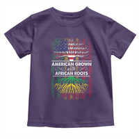 African American Pride Toddler T Shirt American Grown With African Roots African American Flag Tree
