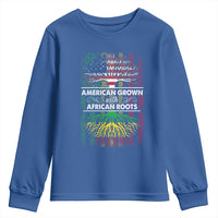 African American Pride Youth Sweatshirt American Grown With African Roots African American Flag Tree