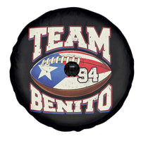 Team Benito Puerto Rico Football Pride Spare Tire Cover Number 94 Vintage Game Day Music Artist Fan