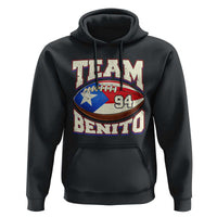 Team Benito Puerto Rico Football Pride Hoodie Number 94 Vintage Game Day Music Artist Fan