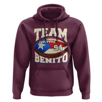 Team Benito Puerto Rico Football Pride Hoodie Number 94 Vintage Game Day Music Artist Fan