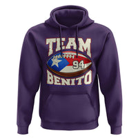 Team Benito Puerto Rico Football Pride Hoodie Number 94 Vintage Game Day Music Artist Fan