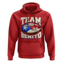 Team Benito Puerto Rico Football Pride Hoodie Number 94 Vintage Game Day Music Artist Fan