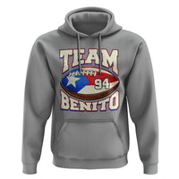 Team Benito Puerto Rico Football Pride Hoodie Number 94 Vintage Game Day Music Artist Fan