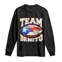 Team Benito Puerto Rico Football Pride Long Sleeve Shirt Number 94 Vintage Game Day Music Artist Fan