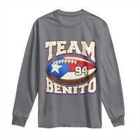 Team Benito Puerto Rico Football Pride Long Sleeve Shirt Number 94 Vintage Game Day Music Artist Fan