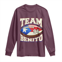 Team Benito Puerto Rico Football Pride Long Sleeve Shirt Number 94 Vintage Game Day Music Artist Fan