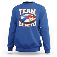 Team Benito Puerto Rico Football Pride Sweatshirt Number 94 Vintage Game Day Music Artist Fan
