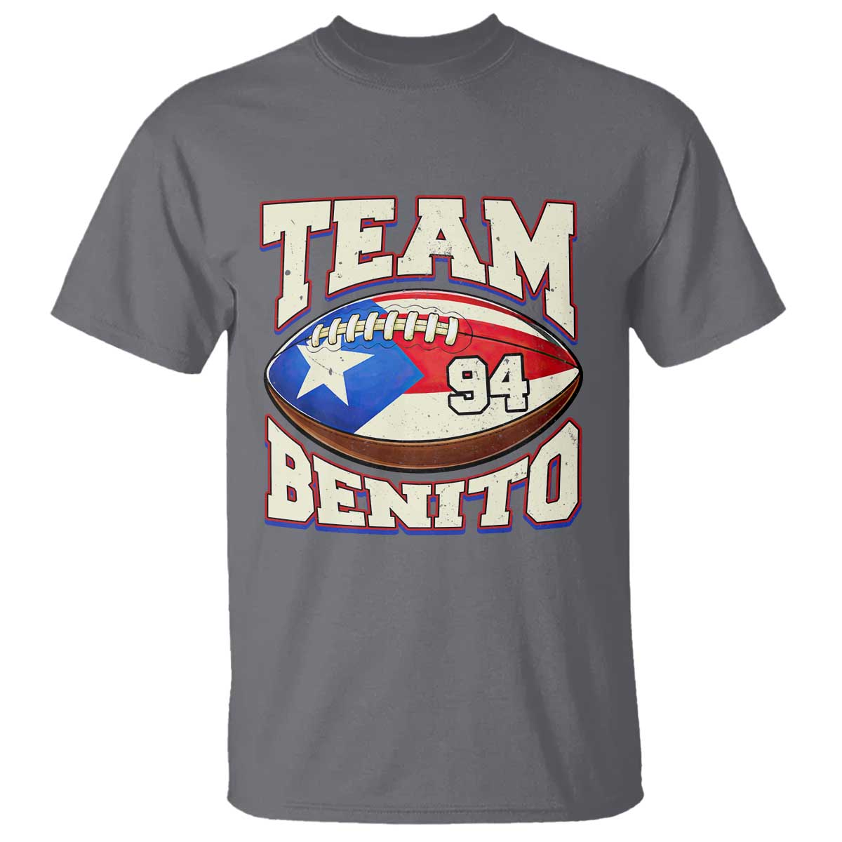 Team Benito Puerto Rico Football Pride T Shirt Number 94 Vintage Game Day Music Artist Fan