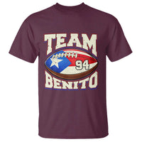 Team Benito Puerto Rico Football Pride T Shirt Number 94 Vintage Game Day Music Artist Fan