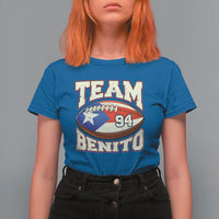 Team Benito Puerto Rico Football Pride T Shirt For Women Number 94 Vintage Game Day Music Artist Fan