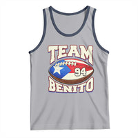 Team Benito Puerto Rico Football Pride Tank Top Number 94 Vintage Game Day Music Artist Fan