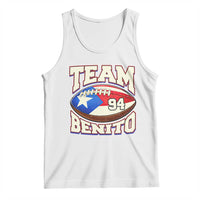 Team Benito Puerto Rico Football Pride Tank Top Number 94 Vintage Game Day Music Artist Fan