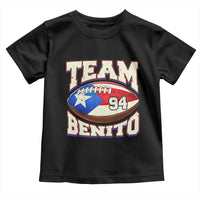 Team Benito Puerto Rico Football Pride Toddler T Shirt Number 94 Vintage Game Day Music Artist Fan