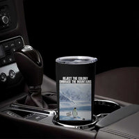 Funny Nihilist Penguin Existential Meme Tumbler Cup Reject the Colony Embrace the Mountains