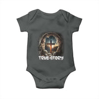 Jesus True Story Baby Onesie Resurrection He Is Risen Religious Easter