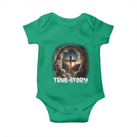 Jesus True Story Baby Onesie Resurrection He Is Risen Religious Easter