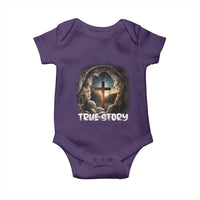 Jesus True Story Baby Onesie Resurrection He Is Risen Religious Easter