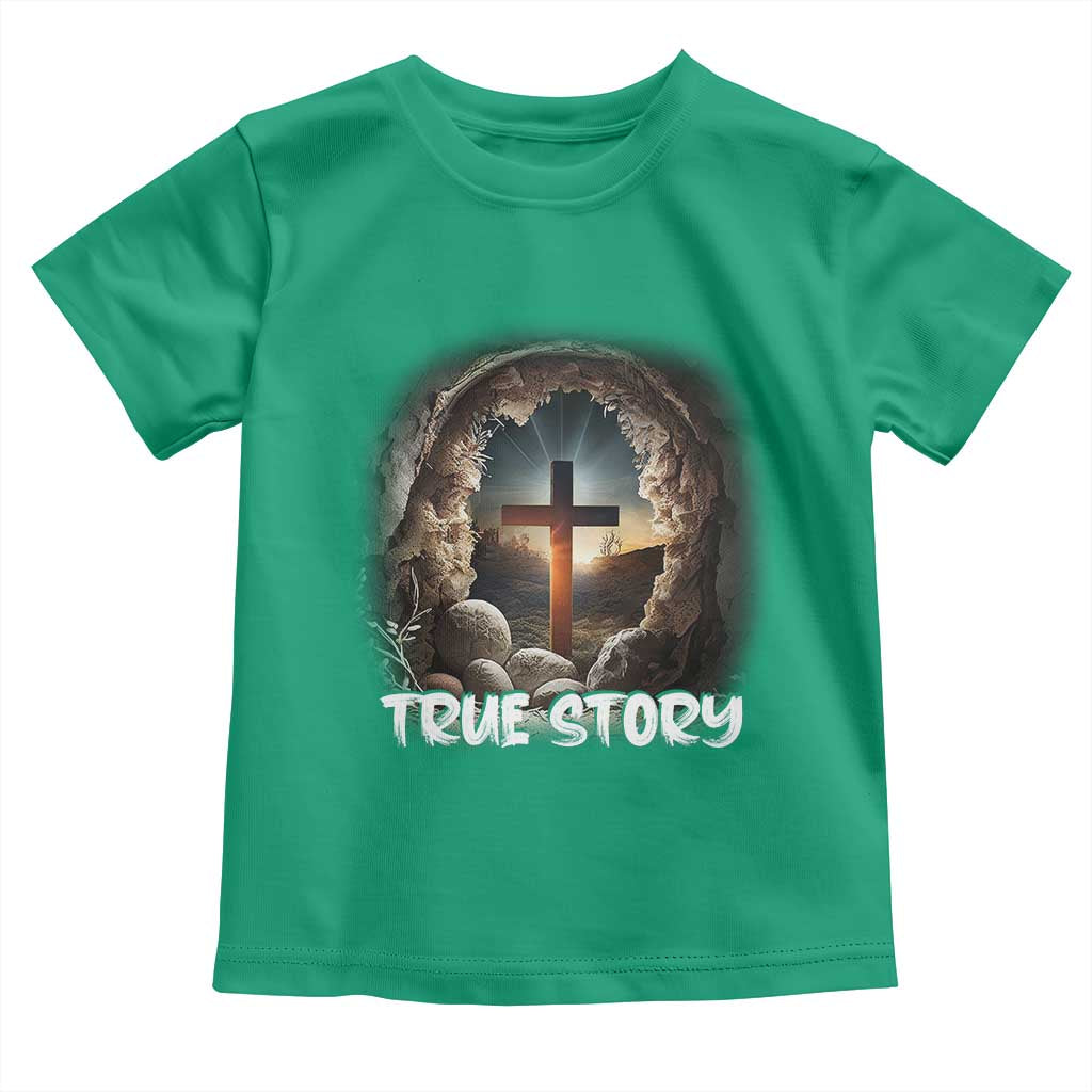 Jesus True Story Toddler T Shirt Resurrection He Is Risen Religious Easter