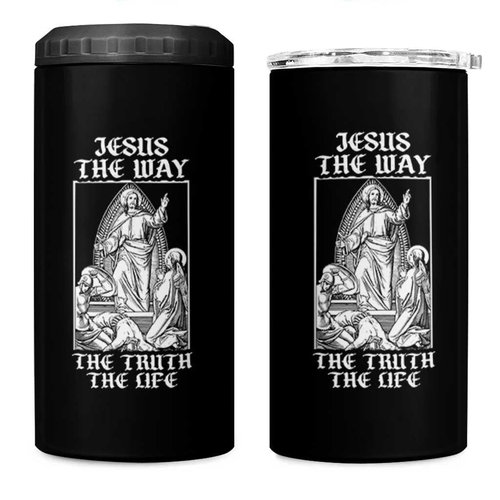 Jesus The Way The Truth The Life 4 in 1 Can Cooler Tumbler Religious Christian Faith