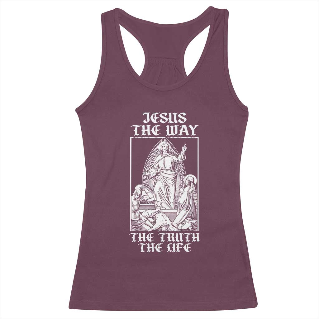 Jesus The Way The Truth The Life Racerback Tank Top Religious Christian Faith