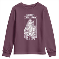 Jesus The Way The Truth The Life Youth Sweatshirt Religious Christian Faith