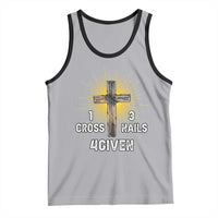 Religious Easter Tank Top 1 Cross 3 Nails Forgiven Christian Cross Jesus