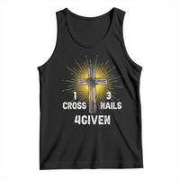 Religious Easter Tank Top 1 Cross 3 Nails Forgiven Christian Cross Jesus