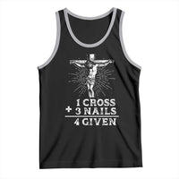 Religious Easter Tank Top 1 Cross 3 Nails Forgiven Jesus Christian Faith