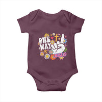 One Way Jesus Baby Onesie Christian Relgion Retro Hippie