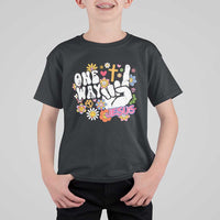 One Way Jesus T Shirt For Kid Christian Relgion Retro Hippie