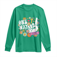 One Way Jesus Long Sleeve Shirt Christian Relgion Retro Hippie