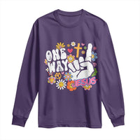 One Way Jesus Long Sleeve Shirt Christian Relgion Retro Hippie