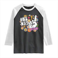 One Way Jesus Raglan Shirt Christian Relgion Retro Hippie