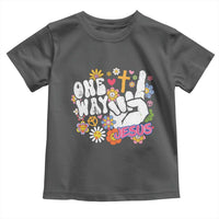 One Way Jesus Toddler T Shirt Christian Relgion Retro Hippie