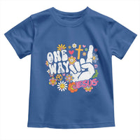 One Way Jesus Toddler T Shirt Christian Relgion Retro Hippie