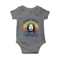 One Way Jesus Baby Onesie Christian Relgion Retro Vintage