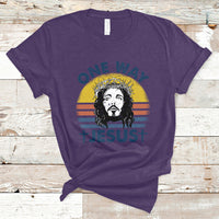 One Way Jesus Christian Relgion Vintage T-shirt, Funny Jesus Shirt, Jesus Believer, Religious Shirt T-Shirt - Wonder Print Shop