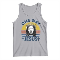 One Way Jesus Tank Top Christian Relgion Retro Vintage