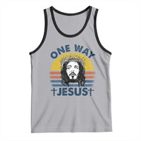 One Way Jesus Tank Top Christian Relgion Retro Vintage