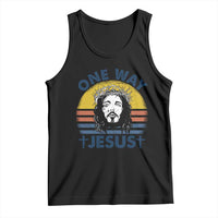 One Way Jesus Tank Top Christian Relgion Retro Vintage