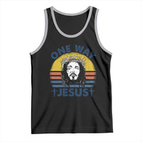 One Way Jesus Tank Top Christian Relgion Retro Vintage