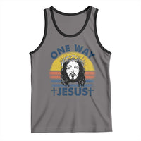 One Way Jesus Tank Top Christian Relgion Retro Vintage