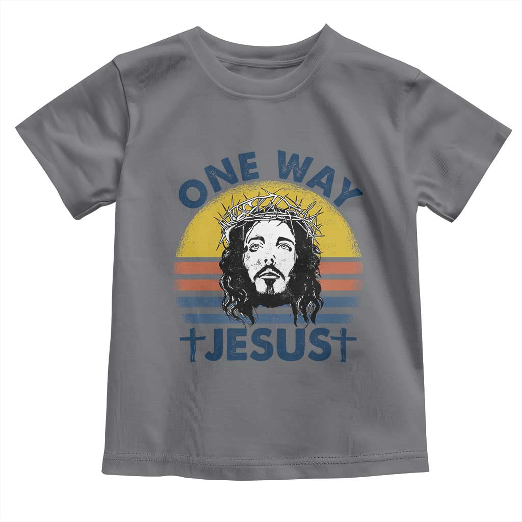 One Way Jesus Toddler T Shirt Christian Relgion Retro Vintage