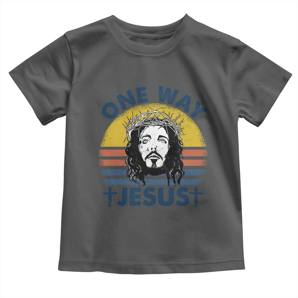 One Way Jesus Toddler T Shirt Christian Relgion Retro Vintage