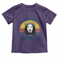 One Way Jesus Toddler T Shirt Christian Relgion Retro Vintage