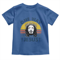 One Way Jesus Toddler T Shirt Christian Relgion Retro Vintage