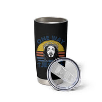 One Way Jesus Tumbler Cup Christian Relgion Retro Vintage