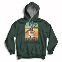 Funny Gym Shirt Jesus Is My Spotter Funny Workout Jesus Chistian Cross Vintage, Funny Jesus Shirt, Jesus Believer, Religious Shirt Hoodie - Wonder Print Shop