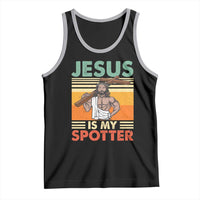 Jesus Is My Spotter Tank Top Funny Gym Christian Fitness